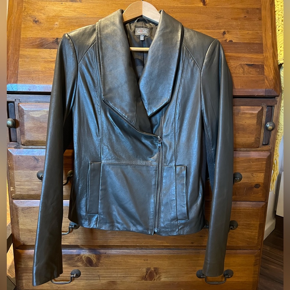 Leather jacket brown medium Cusp by Neiman Marcus